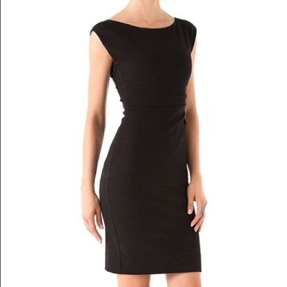 diane Von Furstenberg black Jori  sheath dress size 2 - Picture 11 of 11